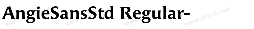 AngieSansStd Regular字体转换